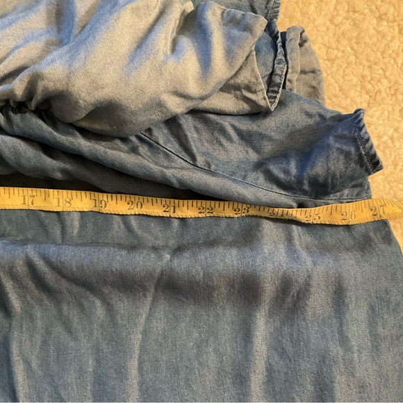 Falls Creek Off Shoulder Ruffled Chambray Dress. P/A894/2 - Picture 12 of 13